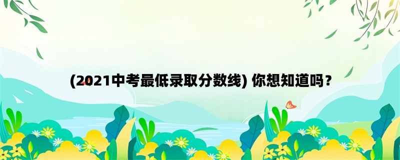 (2021中考最低录取分数线