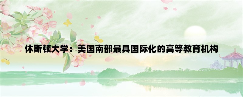 休斯顿大学：美国南部最