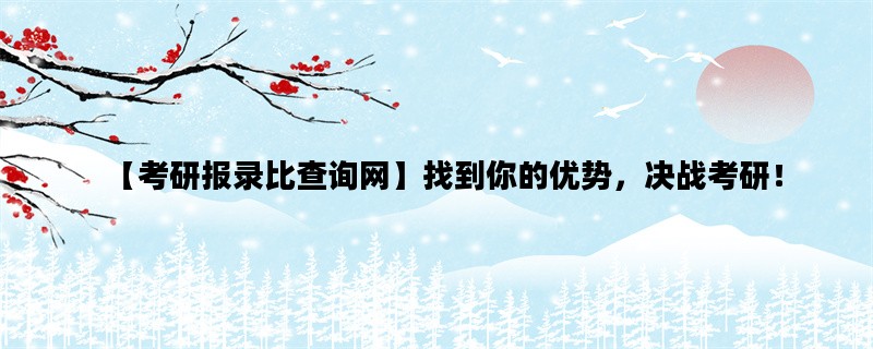 【考研报录比查询网】找到你的优势，决战考研！