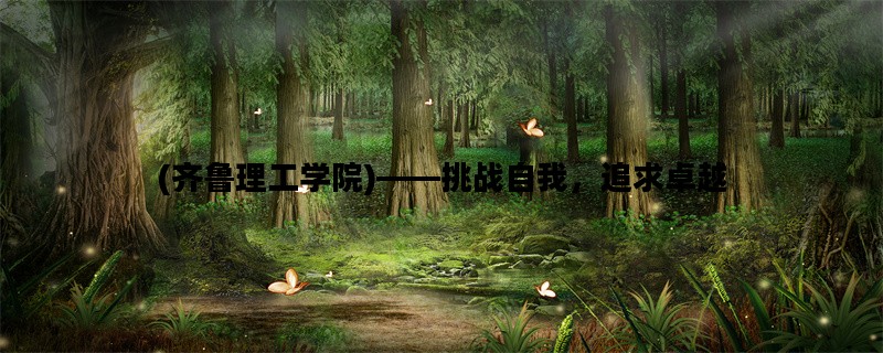(齐鲁理工学院)——挑战